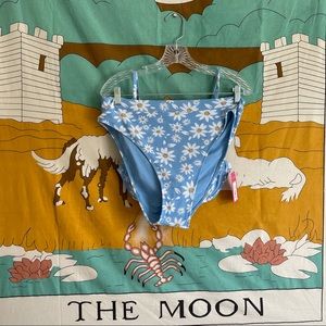 Target Juniors Light Blue Floral Bikini With Underwire